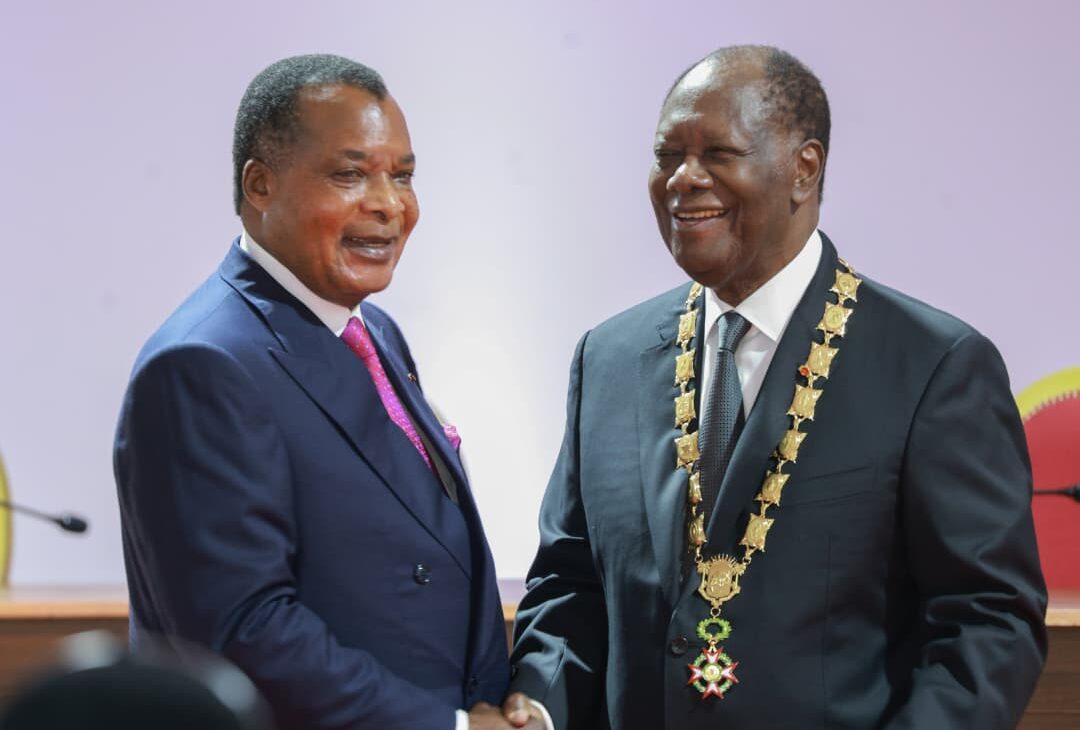 Cote d’Ivoire : Denis Sassou-N’Guesso à la prestation de serment d’Alassane Ouattara.