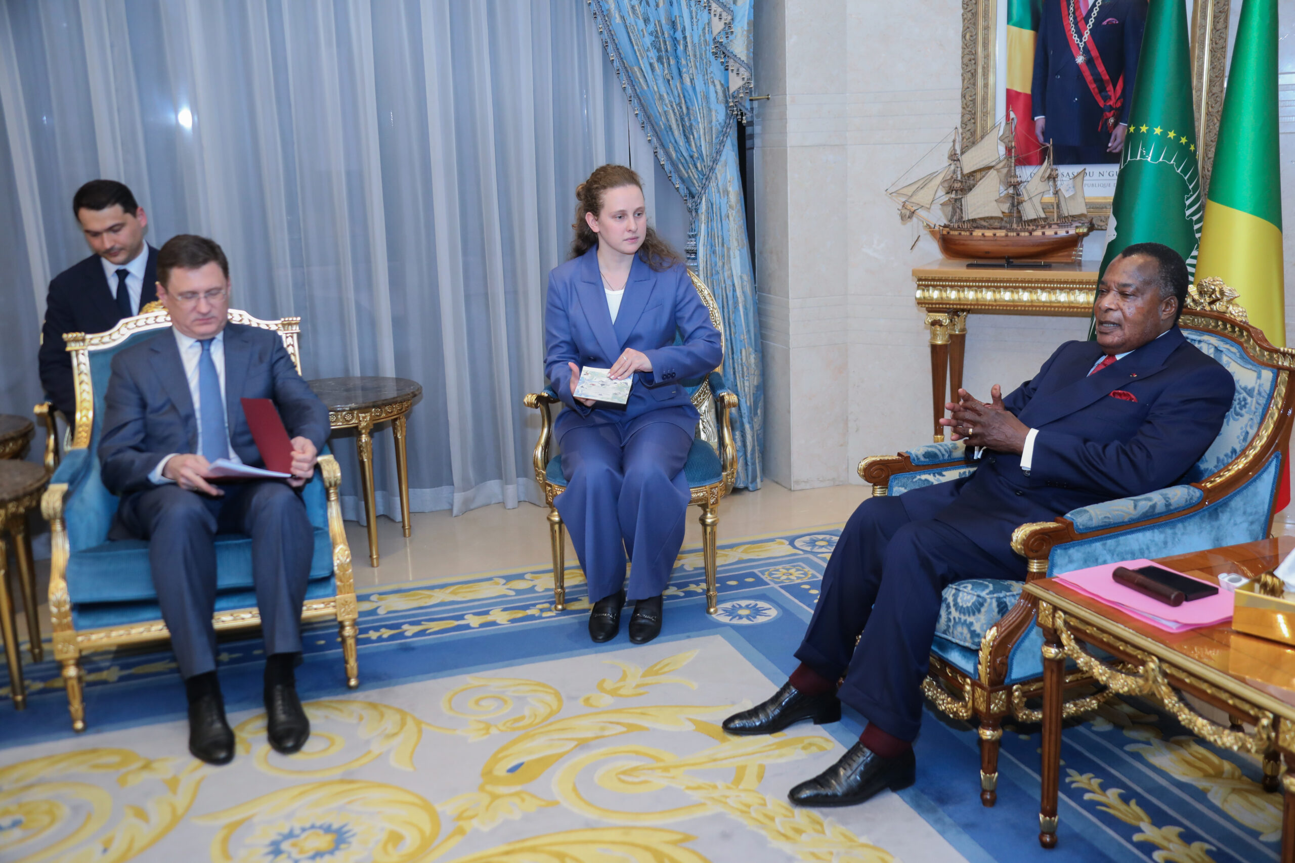 Congo-Russie : Plusieurs sujets de coopération au centre des discussions entre Denis Sassou-N’Guesso et Alexandre Novak.