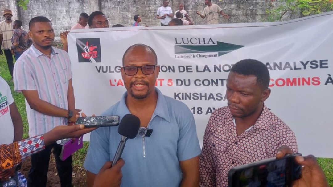 RDC / Ressources minières : la LUCHA dénonce un avenant « déséquilibré » dans l’accord sino-congolais.