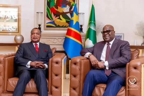 Congo-RDC : Denis Sassou-N’Guesso et Félix Antoine Tshisékédi discutent du renforcement de la coopération bilatérale.