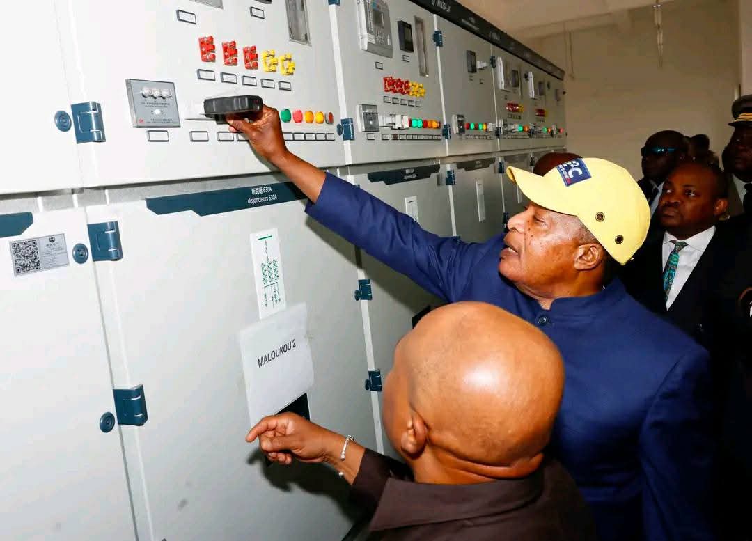 Énergie : Mise en service de la ligne électrique THT de la zone industrielle et commerciale de Maloukou.